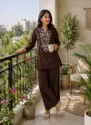 Si 420 Cotton With Embroidery Work Co Ord Set